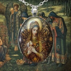 Virgin Mary Pendant Necklace